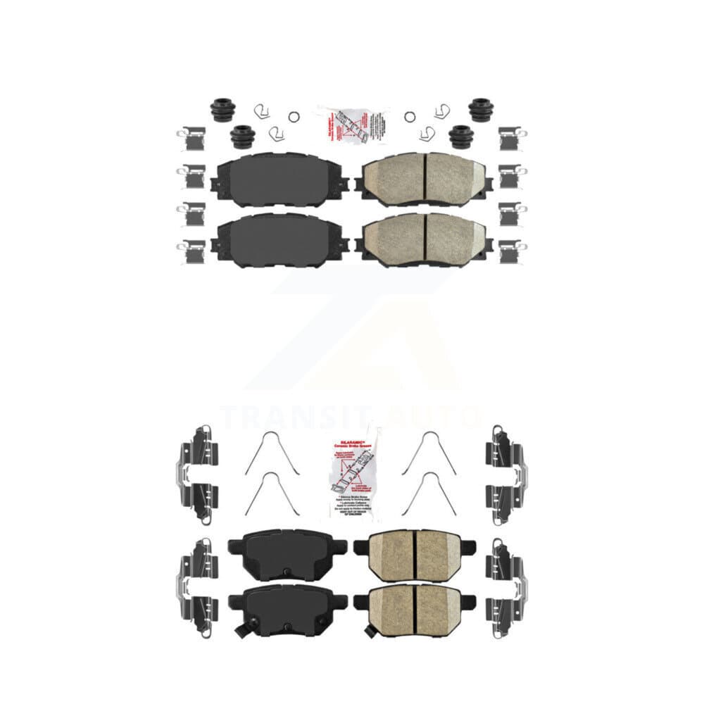 AmeriBRAKES - KNF-100495 - Front and Rear Disc Brake Pad Kits image 1
