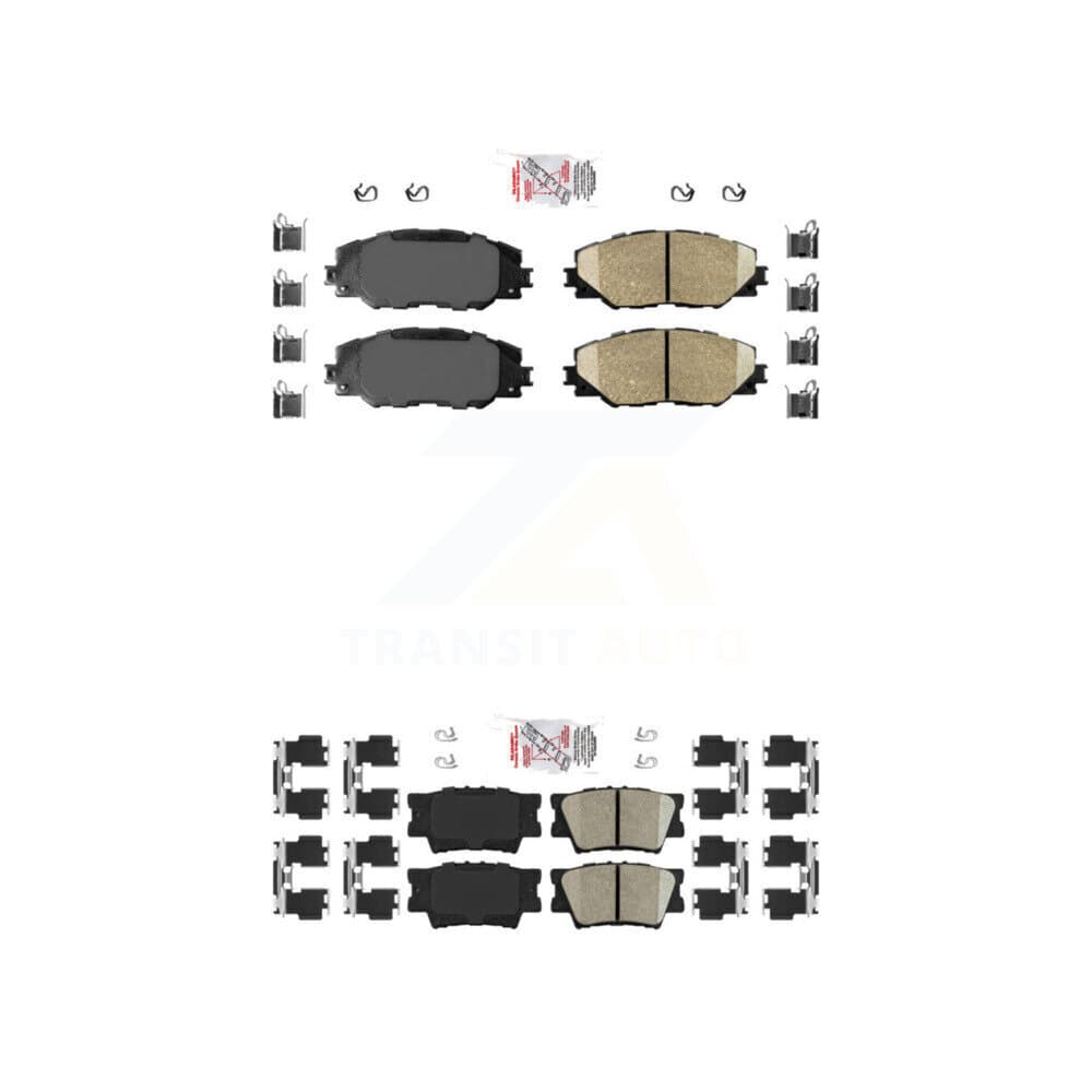 AmeriBRAKES - KNF-100499 - Front and Rear Disc Brake Pad Kits image 1