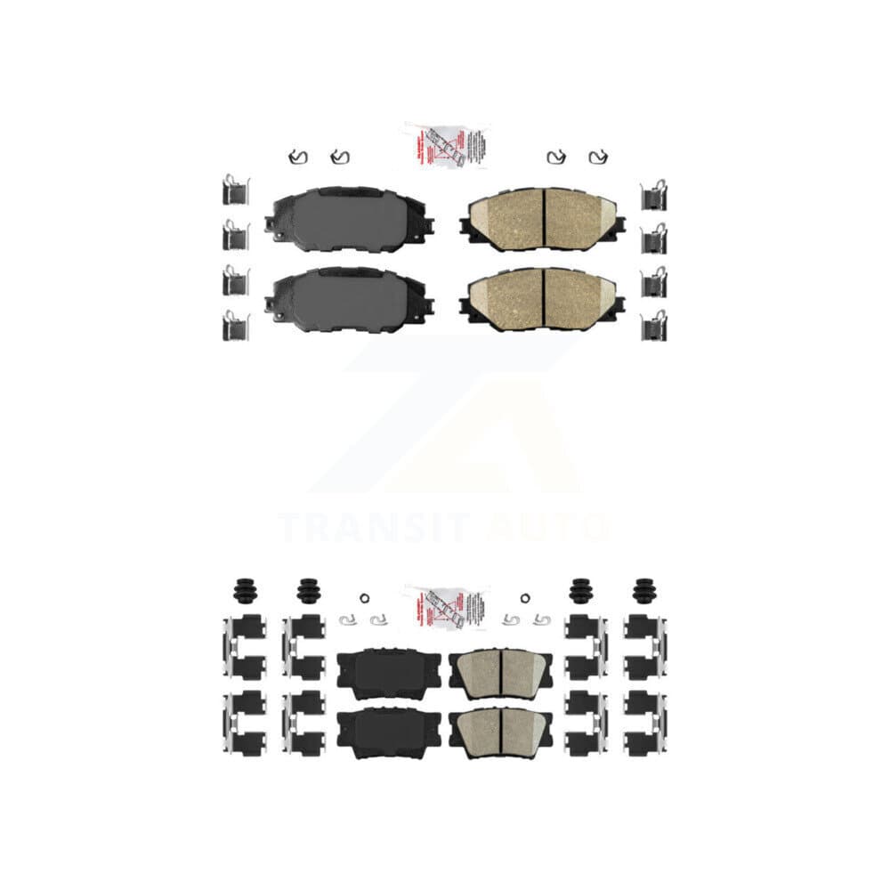 AmeriBRAKES - KNF-100500 - Front and Rear Disc Brake Pad Kits image 1