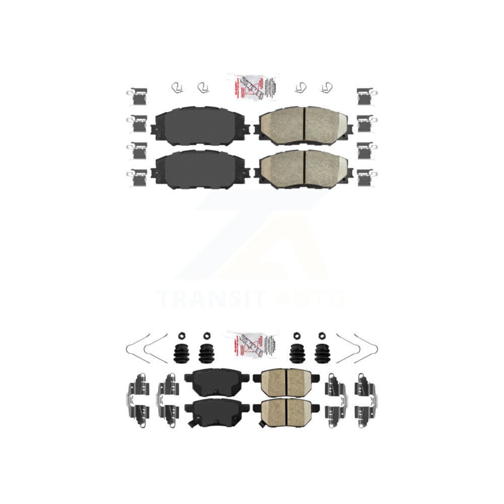 AmeriBRAKES - KNF-100506 - Front and Rear Disc Brake Pad Kits image 1