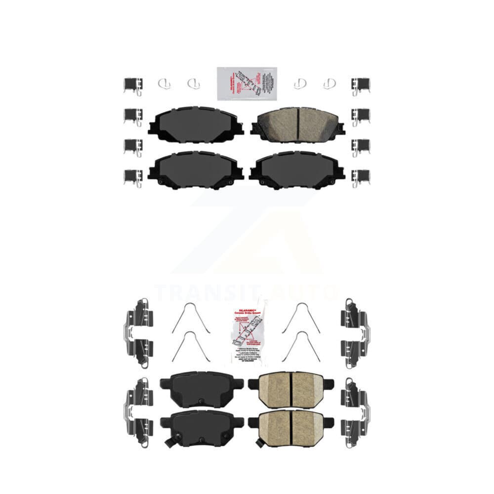 AmeriBRAKES - KNF-100508 - Front and Rear Disc Brake Pad Kits image 1
