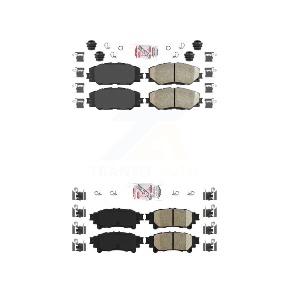 AmeriBRAKES - KNF-100512 - Front and Rear Disc Brake Pad Kits image 1