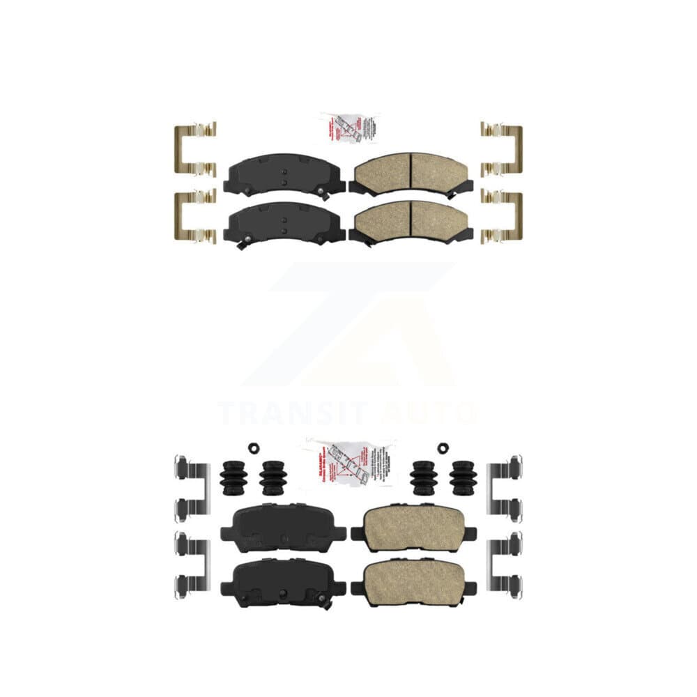 AmeriBRAKES - KNF-100527 - Front and Rear Disc Brake Pad Kits image 1