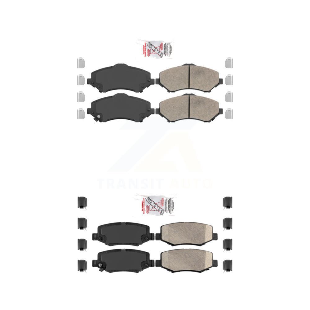 AmeriBRAKES - KNF-100533 - Front and Rear Disc Brake Pad Kits image 1