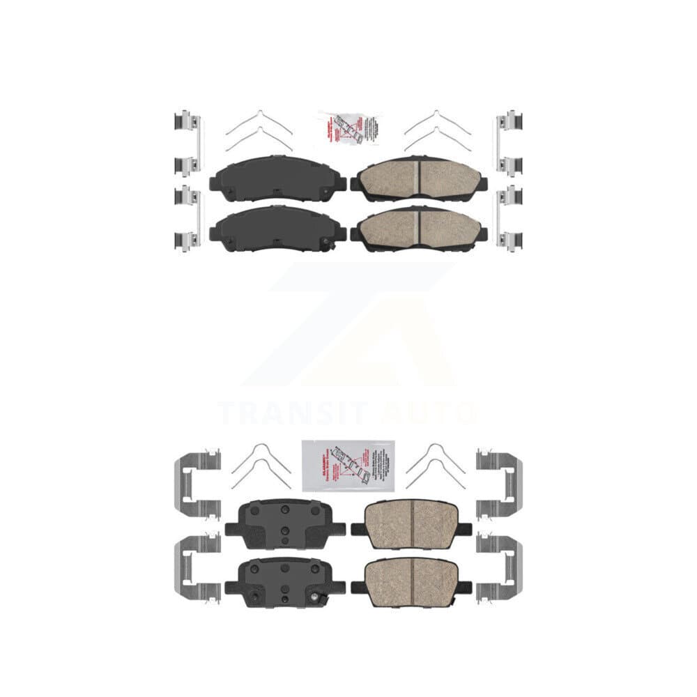 AmeriBRAKES - KNF-100536 - Front and Rear Disc Brake Pad Kits image 1