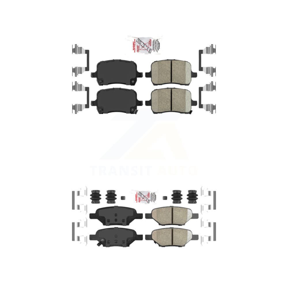 AmeriBRAKES - KNF-100551 - Front and Rear Disc Brake Pad Kits image 1