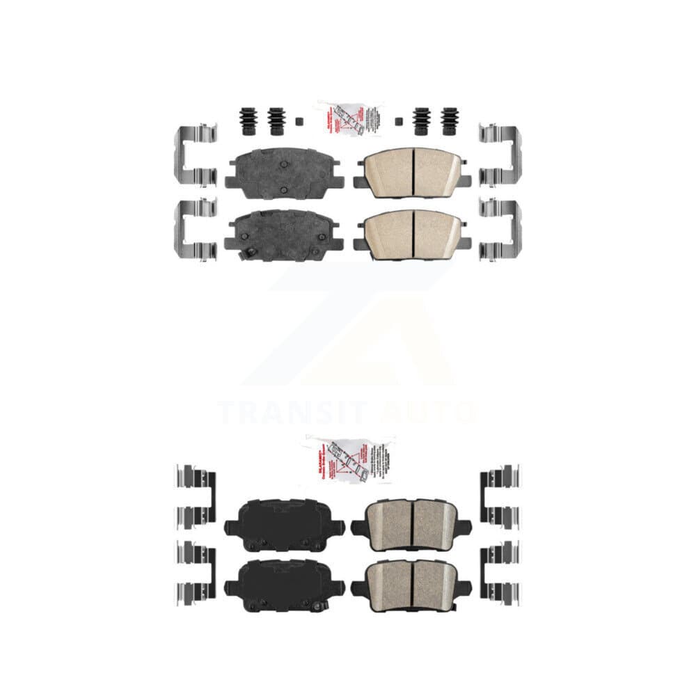 AmeriBRAKES - KNF-100569 - Front and Rear Disc Brake Pad Kits image 1