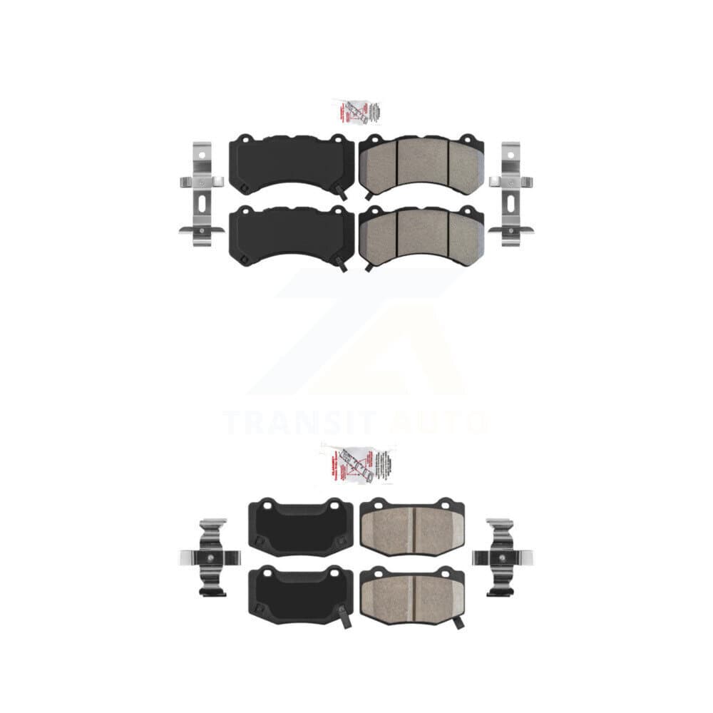 AmeriBRAKES - KNF-100572 - Front and Rear Disc Brake Pad Kits image 1