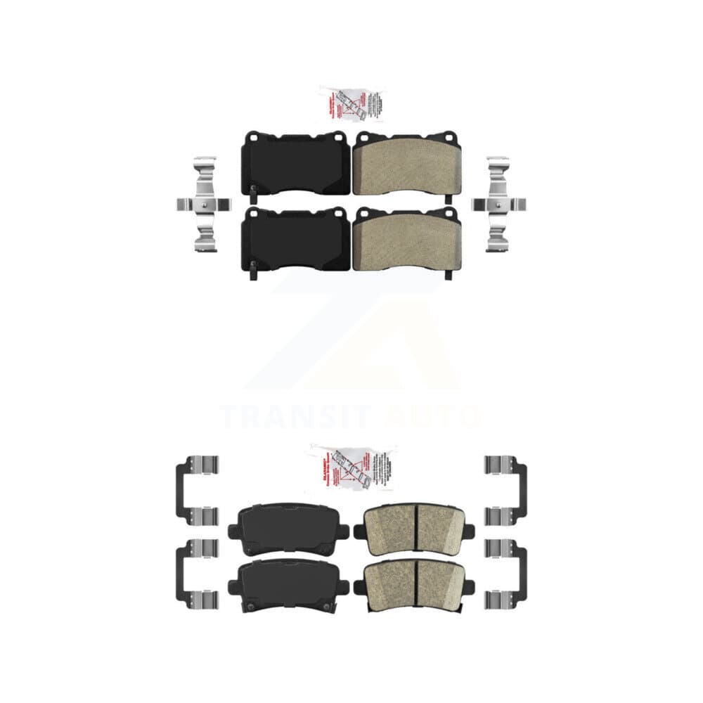 AmeriBRAKES - KNF-100594 - Front and Rear Disc Brake Pad Kits image 1