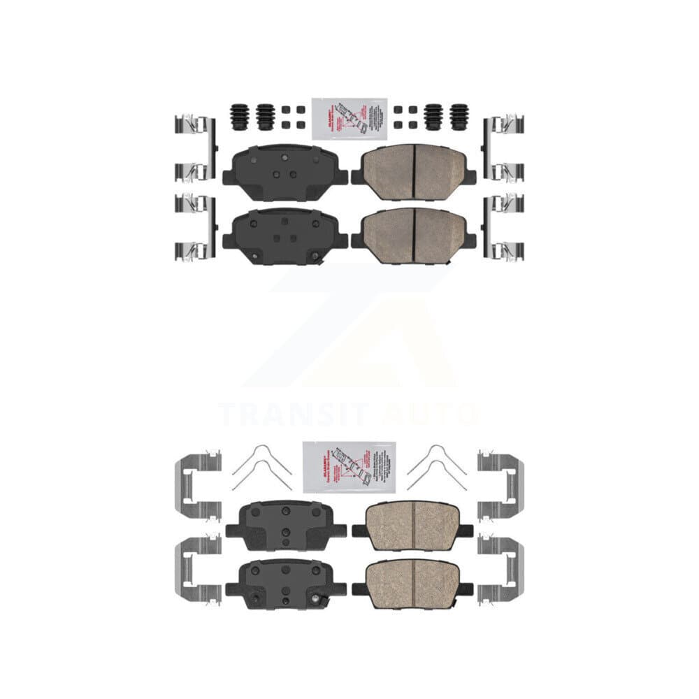 AmeriBRAKES - KNF-100603 - Front and Rear Disc Brake Pad Kits image 1