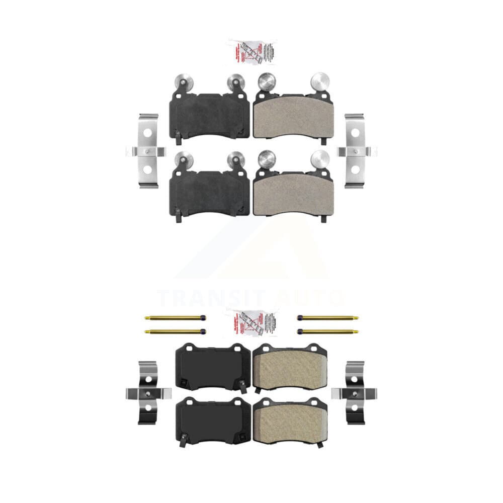 AmeriBRAKES - KNF-100604 - Front and Rear Disc Brake Pad Kits image 1