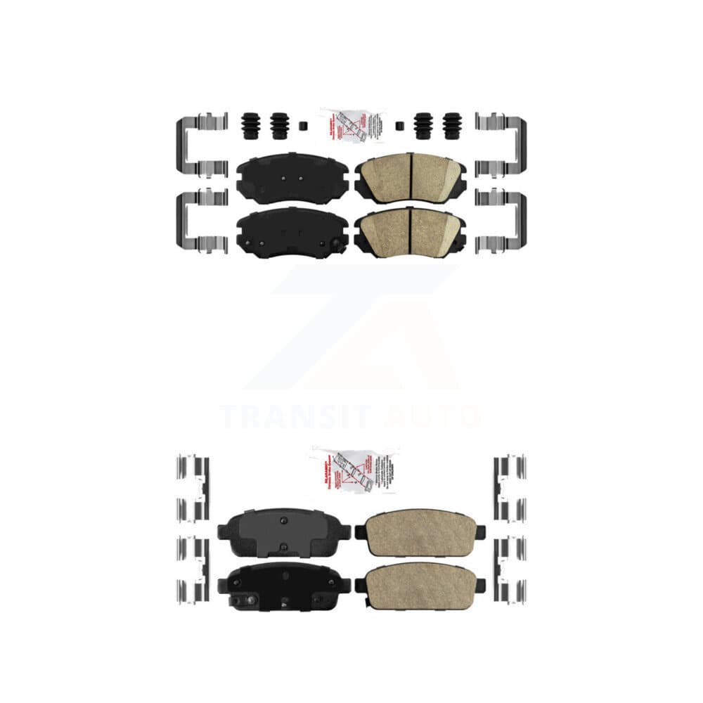 AmeriBRAKES - KNF-100614 - Front and Rear Disc Brake Pad Kits image 1