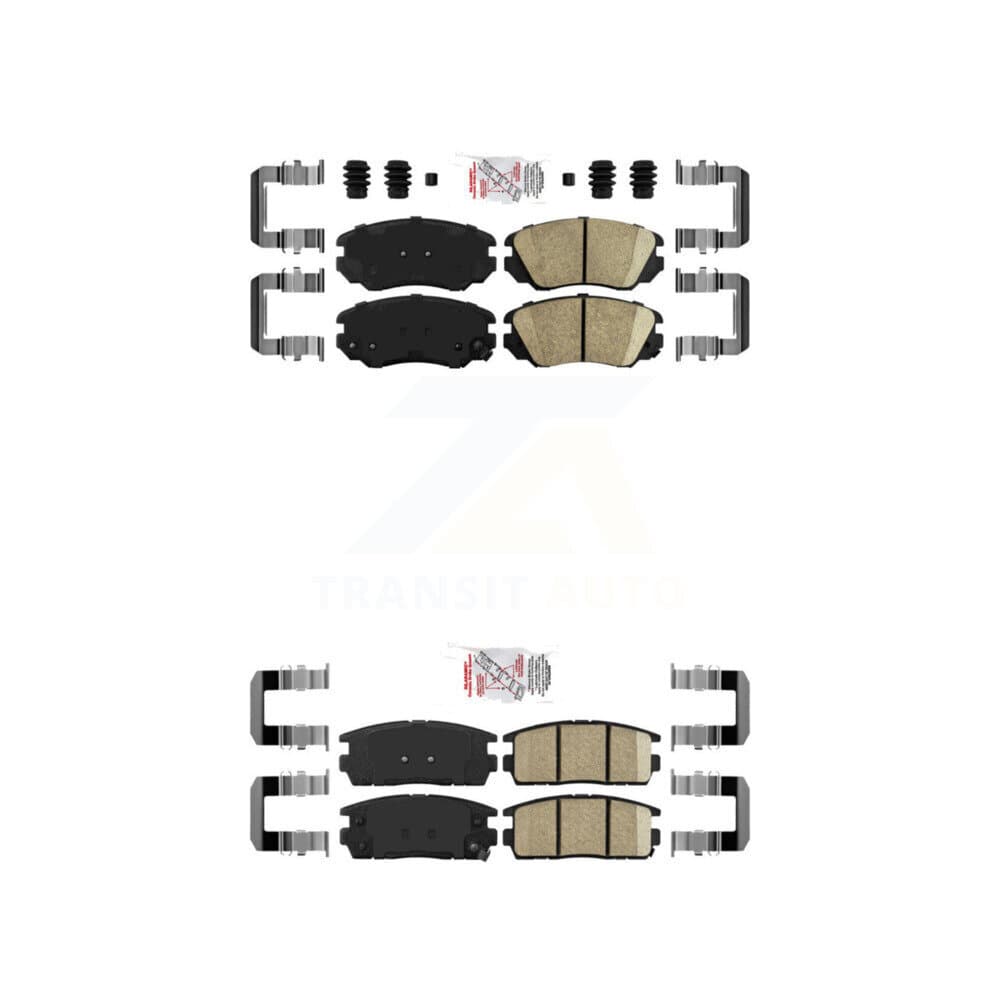 AmeriBRAKES - KNF-100622 - Front and Rear Disc Brake Pad Kits image 1