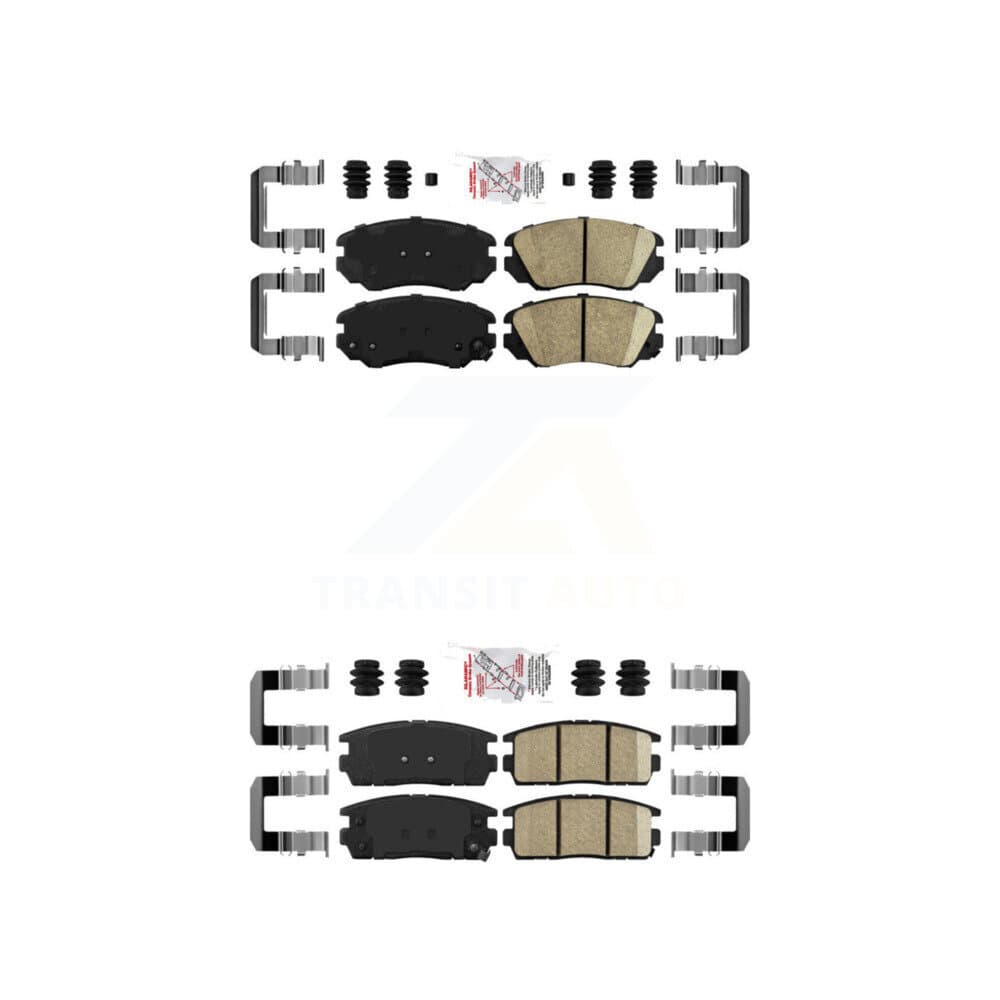 AmeriBRAKES - KNF-100624 - Front and Rear Disc Brake Pad Kits image 1