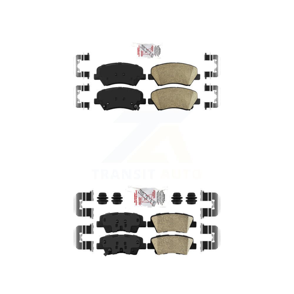 AmeriBRAKES - KNF-100631 - Front and Rear Disc Brake Pad Kits image 1