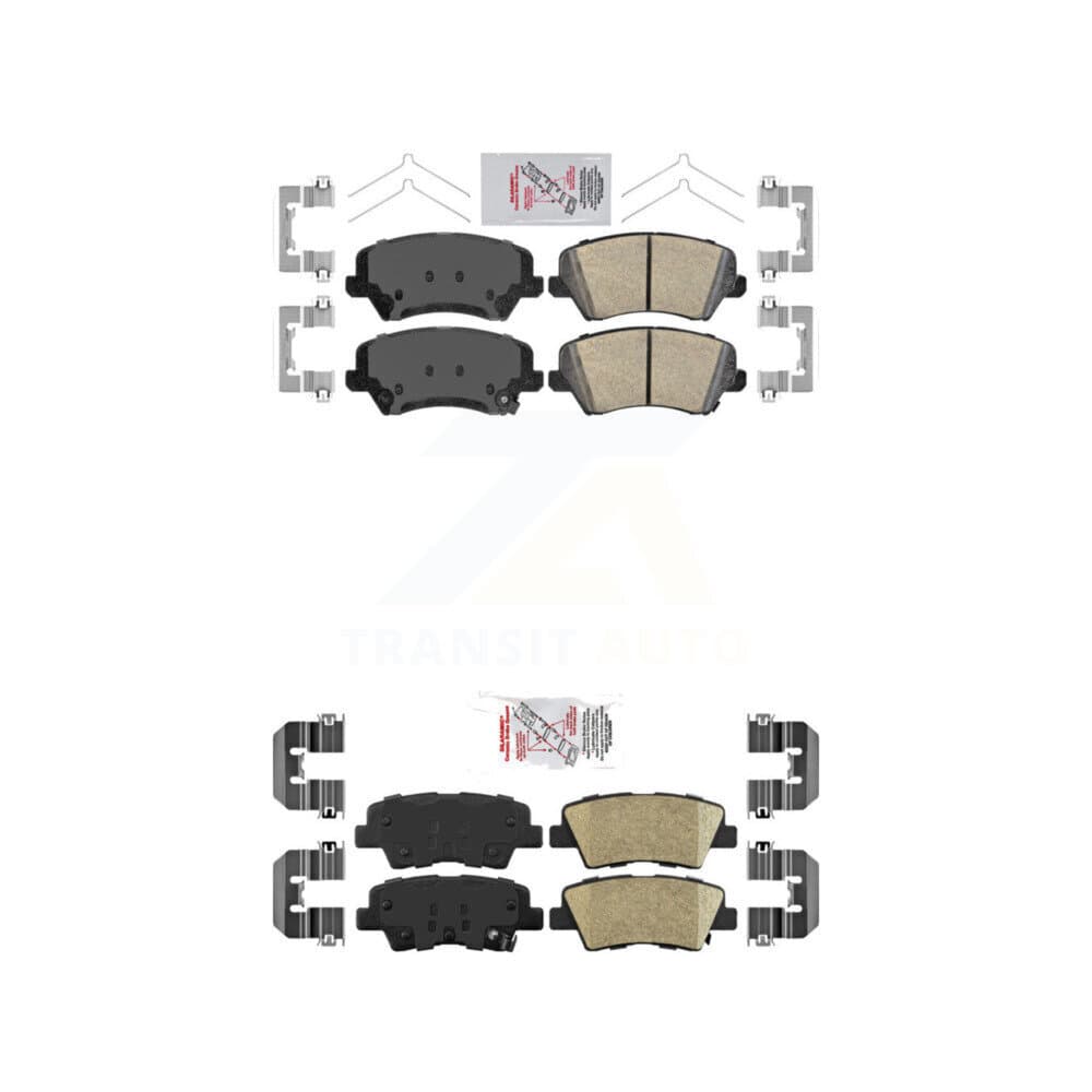 AmeriBRAKES - KNF-100635 - Front and Rear Disc Brake Pad Kits image 1