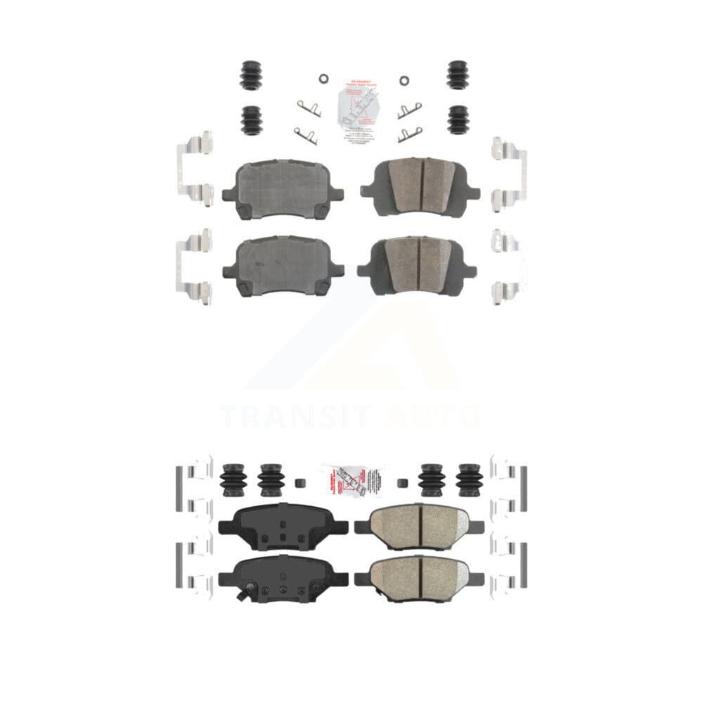AmeriBRAKES - KNF-100638 - Front and Rear Disc Brake Pad Kits image 1