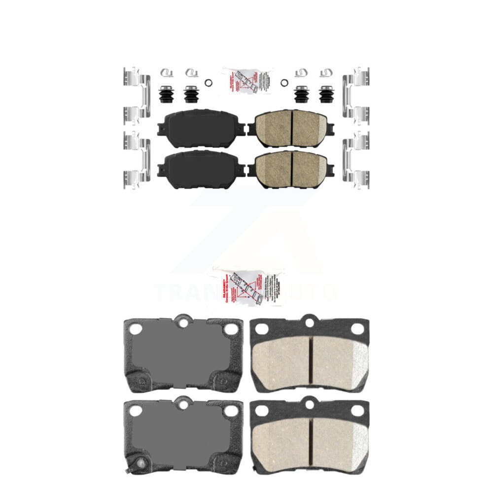 AmeriBRAKES - KNF-100649 - Front and Rear Disc Brake Pad Kits image 1
