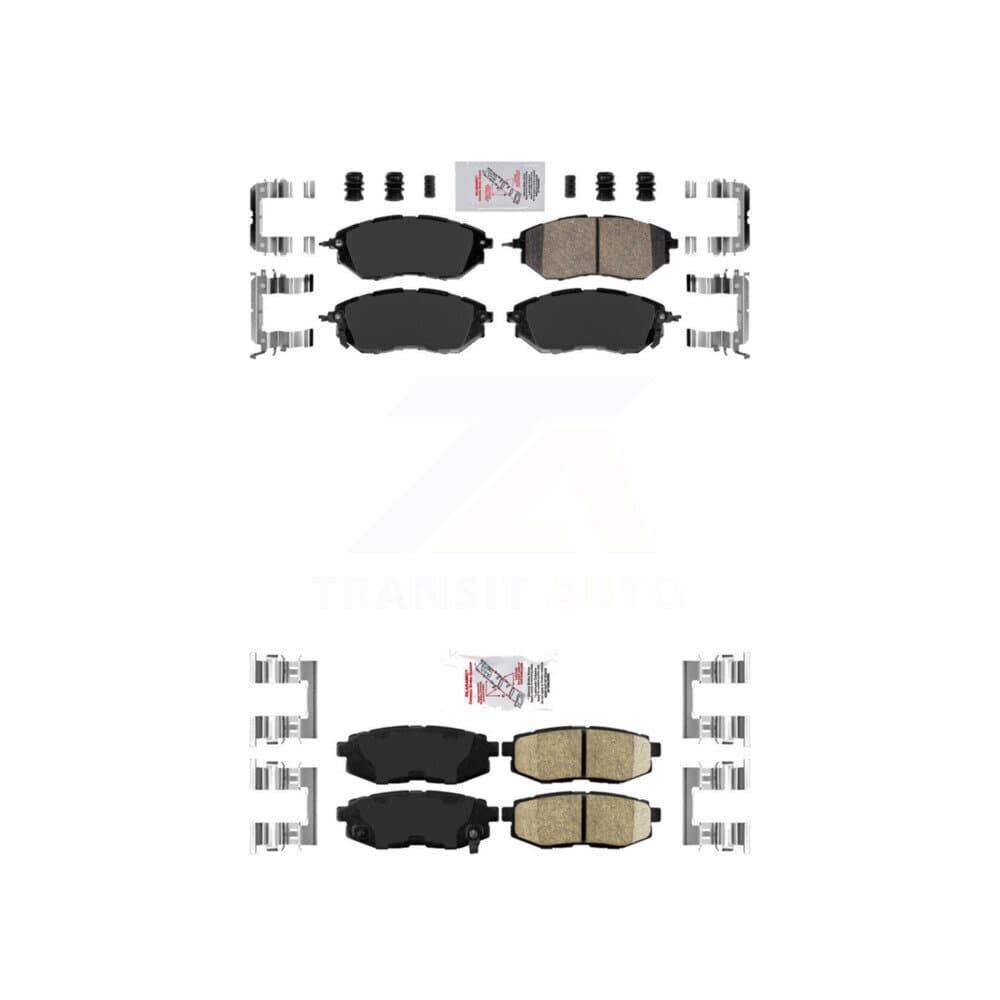 AmeriBRAKES - KNF-100661 - Front and Rear Disc Brake Pad Kits image 1