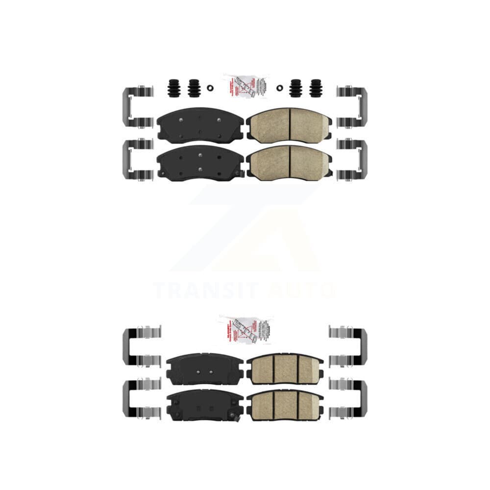 AmeriBRAKES - KNF-100672 - Front and Rear Disc Brake Pad Kits image 1