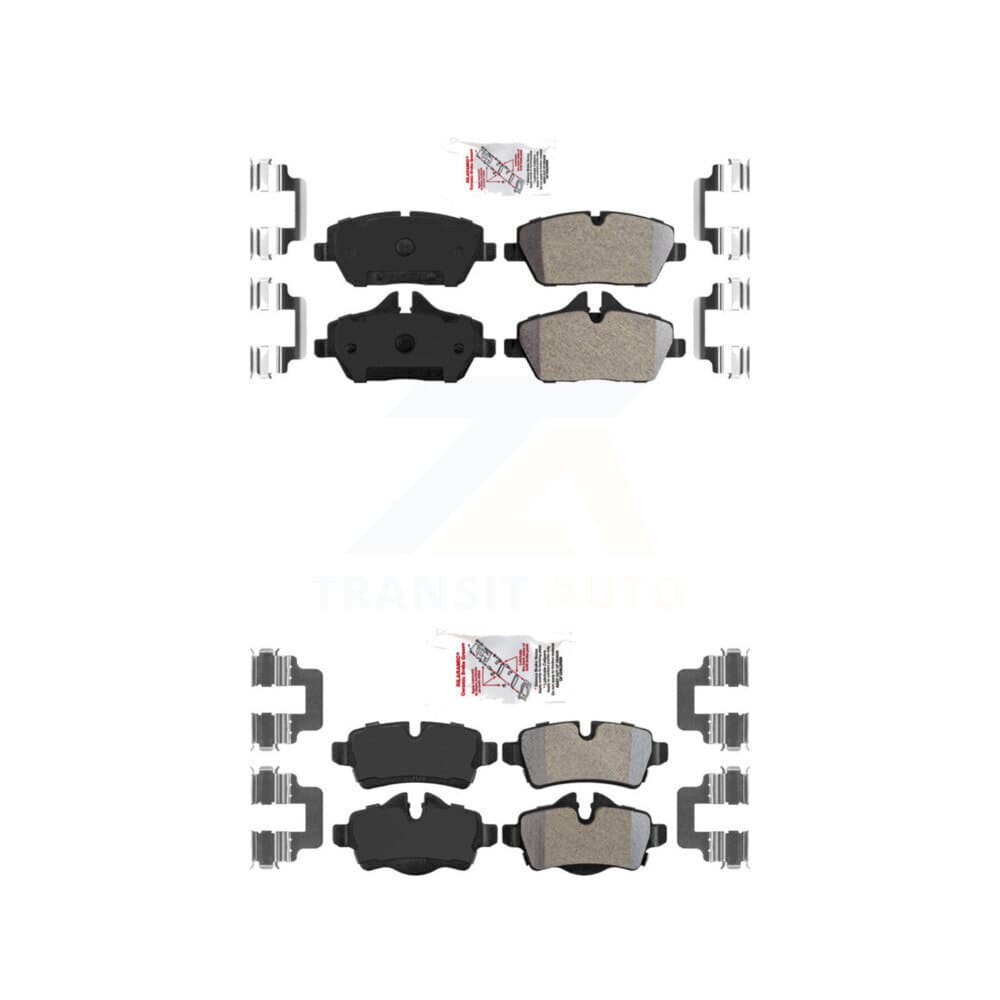 AmeriBRAKES - KNF-100674 - Front and Rear Disc Brake Pad Kits image 1