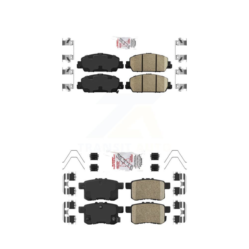 AmeriBRAKES - KNF-100691 - Front and Rear Disc Brake Pad Kits image 1