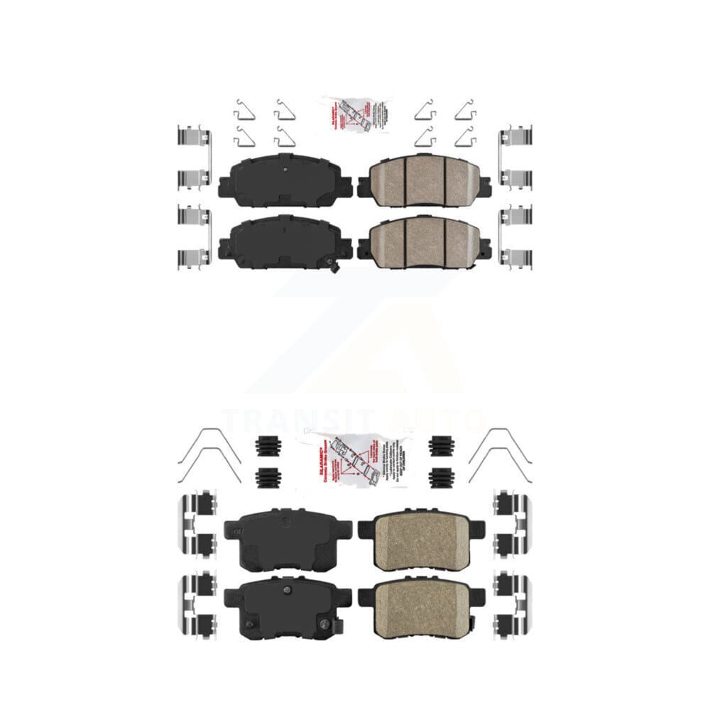 AmeriBRAKES - KNF-100693 - Front and Rear Disc Brake Pad Kits image 1