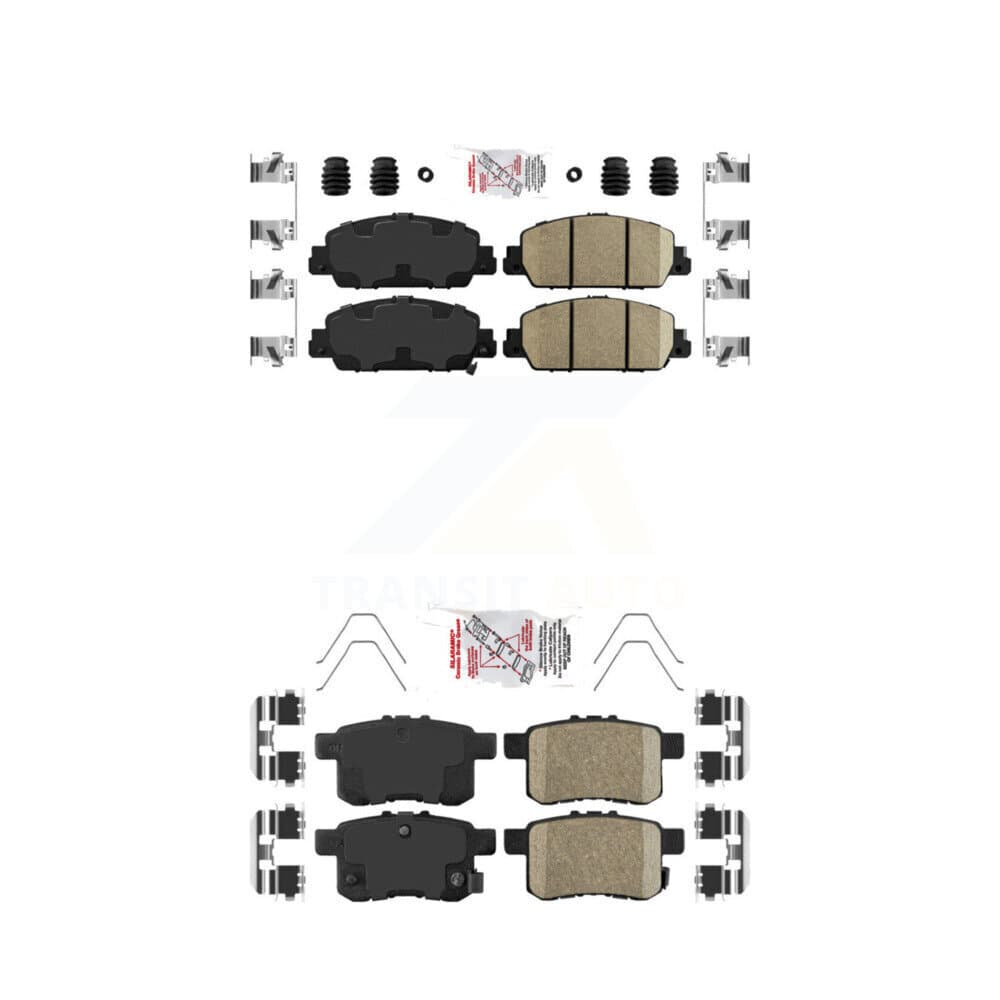 AmeriBRAKES - KNF-100696 - Front and Rear Disc Brake Pad Kits image 1