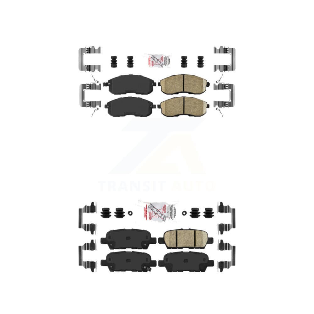 AmeriBRAKES - KNF-100700 - Front and Rear Disc Brake Pad Kits image 1