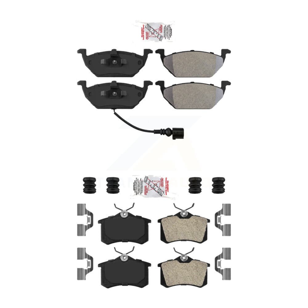 AmeriBRAKES - KNF-100730 - Front and Rear Disc Brake Pad Kits image 1