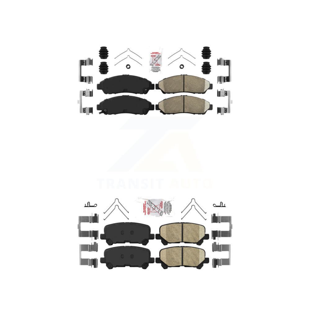 AmeriBRAKES - KNF-100755 - Front and Rear Disc Brake Pad Kits image 1
