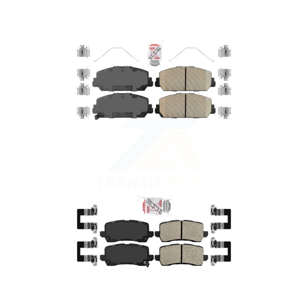 AmeriBRAKES - KNF-100759 - Front and Rear Disc Brake Pad Kits image 1