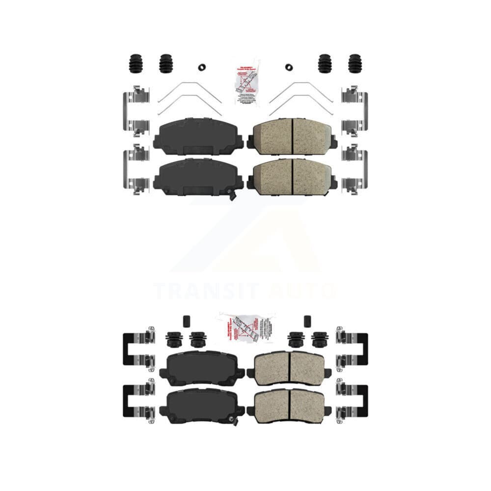 AmeriBRAKES - KNF-100760 - Front and Rear Disc Brake Pad Kits image 1