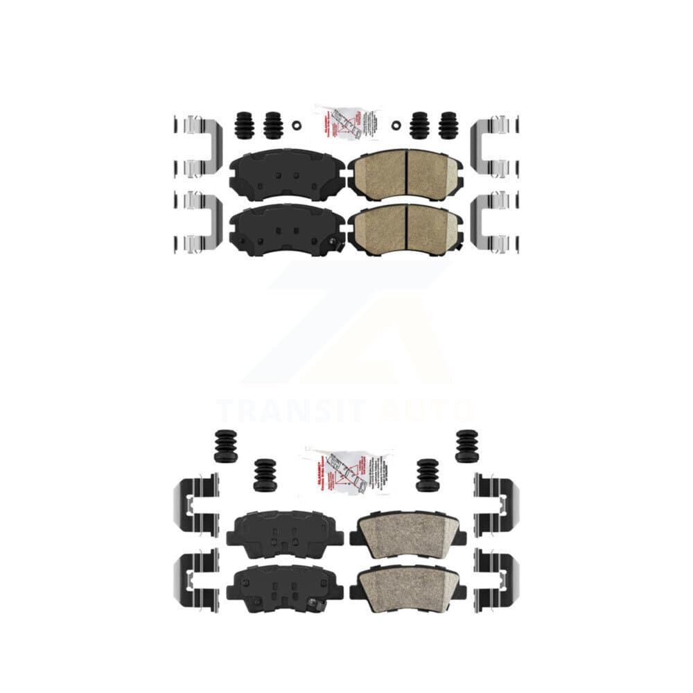AmeriBRAKES - KNF-100768 - Front and Rear Disc Brake Pad Kits image 1