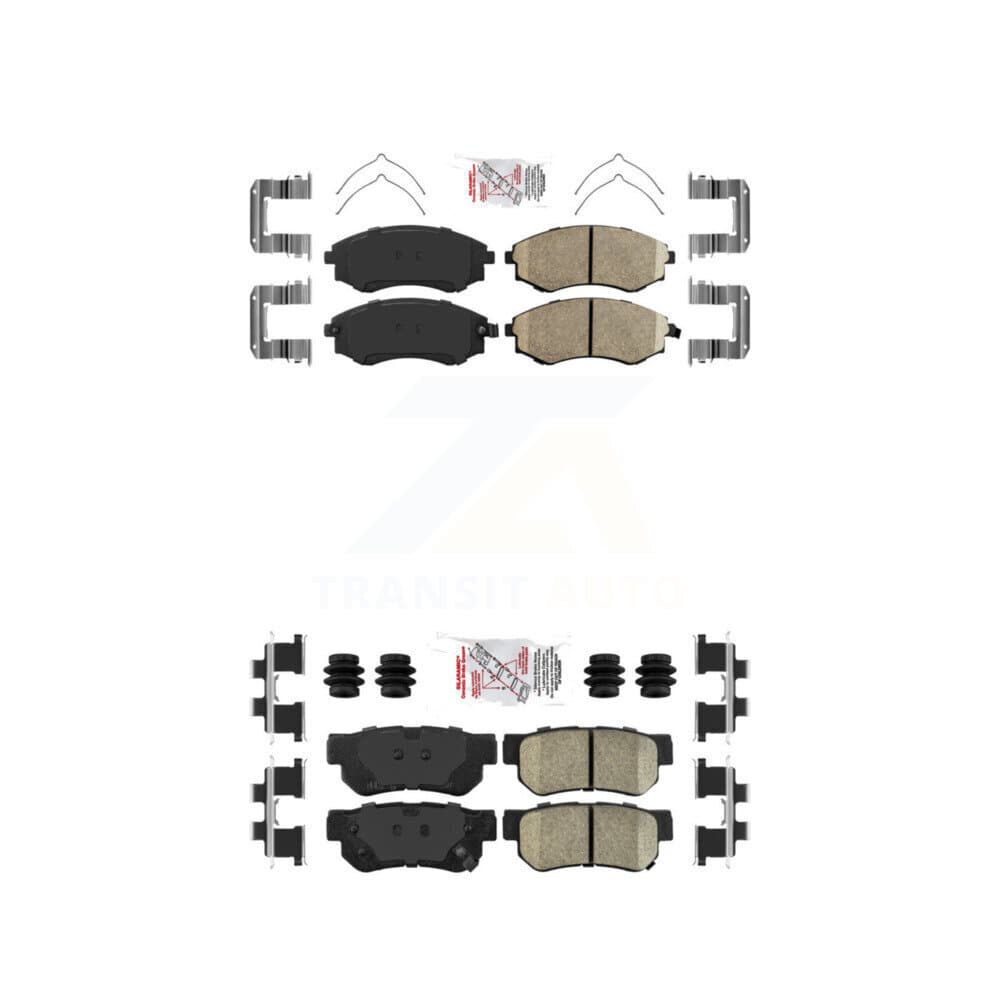 AmeriBRAKES - KNF-100776 - Front and Rear Disc Brake Pad Kits image 1