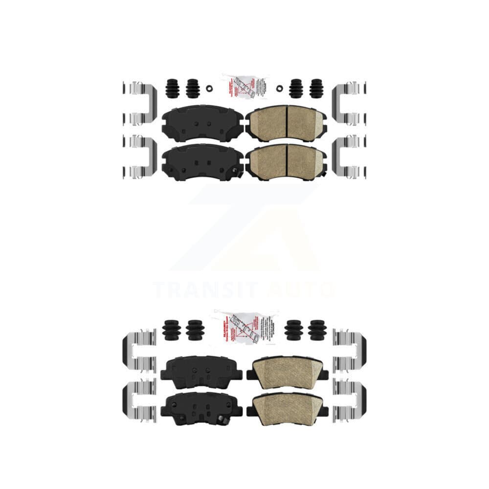 AmeriBRAKES - KNF-100782 - Front and Rear Disc Brake Pad Kits image 1