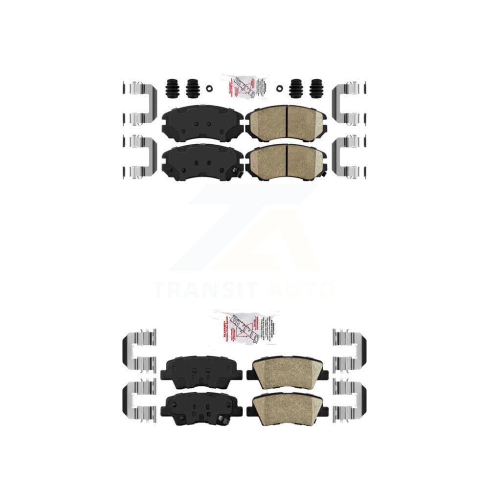 AmeriBRAKES - KNF-100783 - Front and Rear Disc Brake Pad Kits image 1