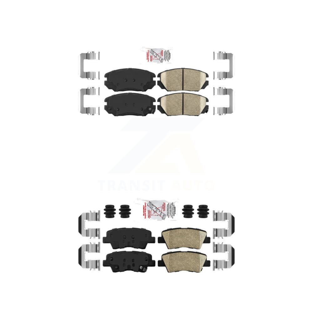 AmeriBRAKES - KNF-100786 - Front and Rear Disc Brake Pad Kits image 1