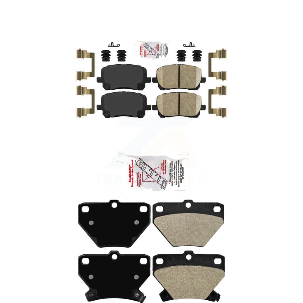 AmeriBRAKES - KNF-100793 - Front and Rear Disc Brake Pad Kits image 1