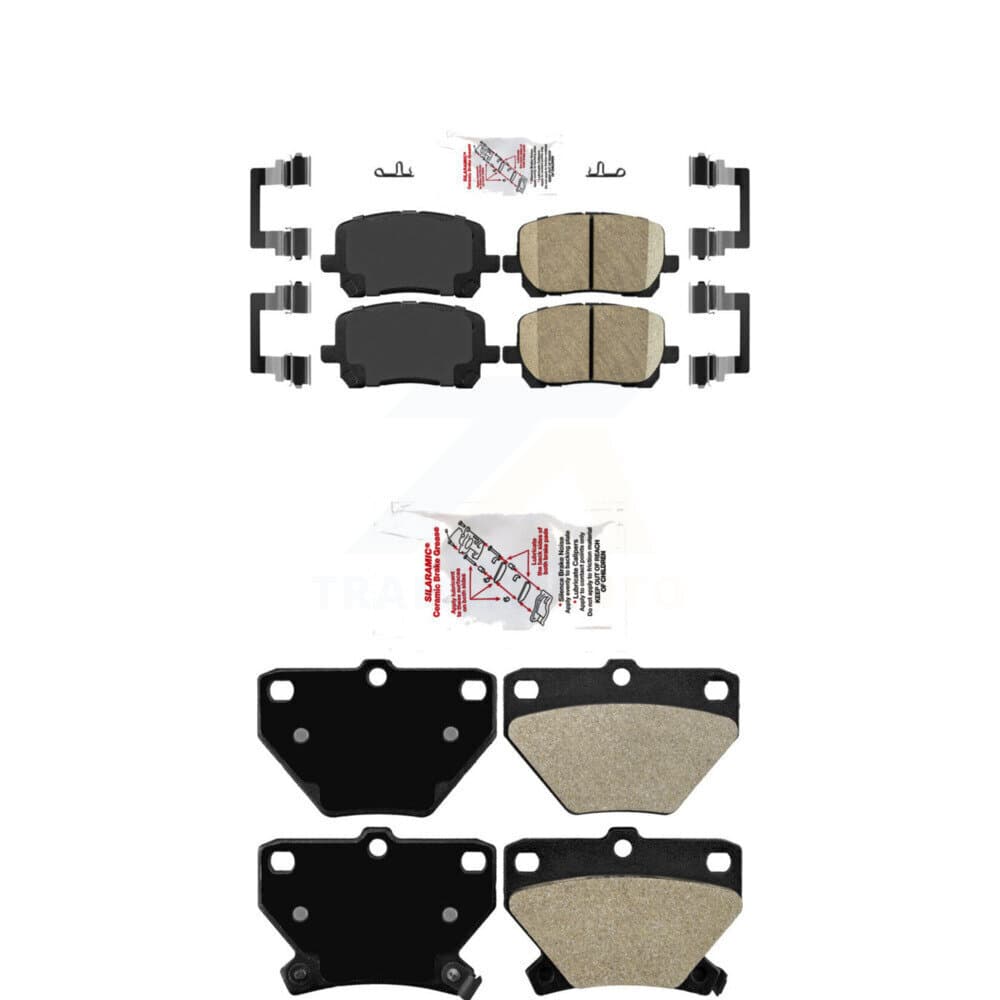 AmeriBRAKES - KNF-100794 - Front and Rear Disc Brake Pad Kits image 1