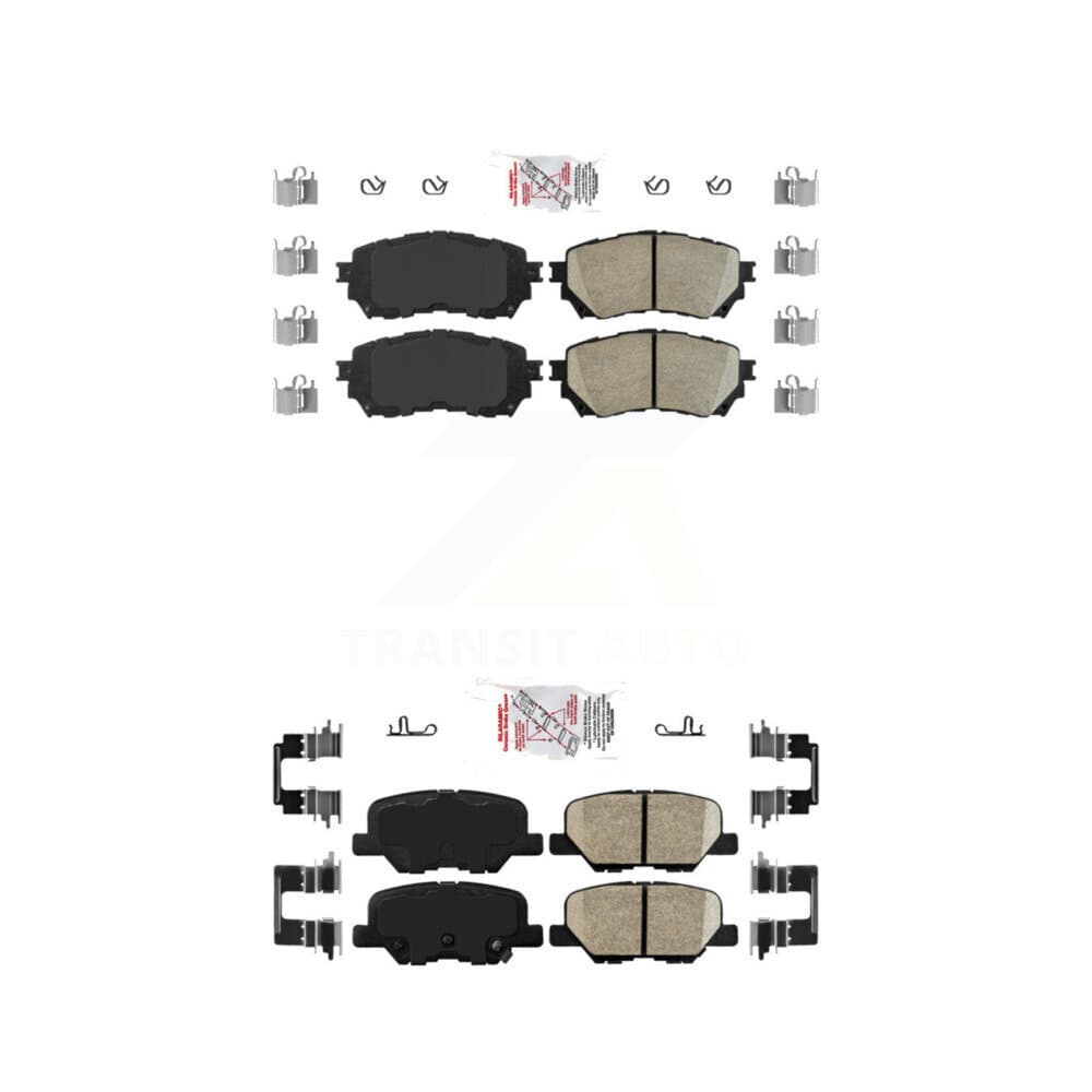 AmeriBRAKES - KNF-100796 - Front and Rear Disc Brake Pad Kits image 1