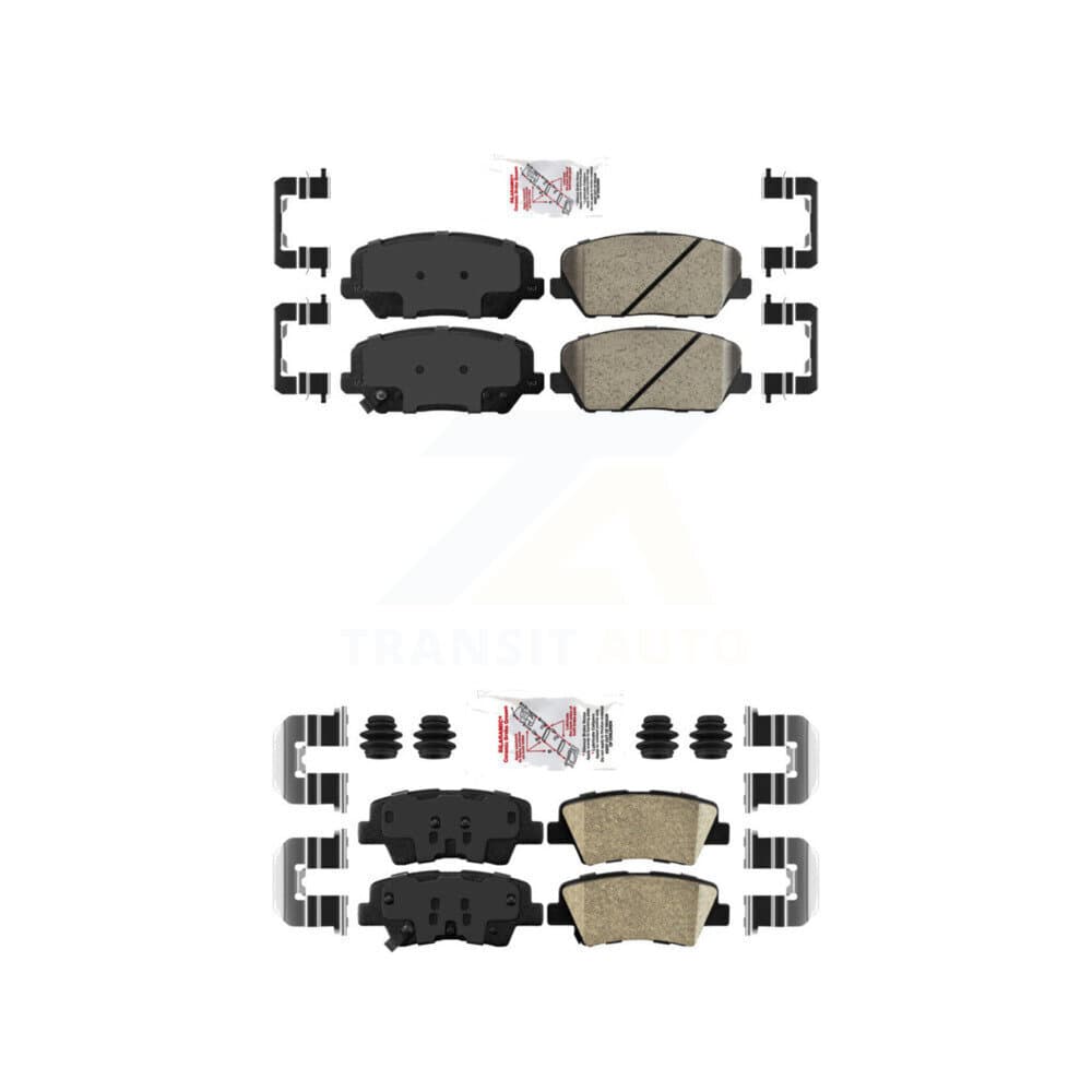 AmeriBRAKES - KNF-100810 - Front and Rear Disc Brake Pad Kits image 1