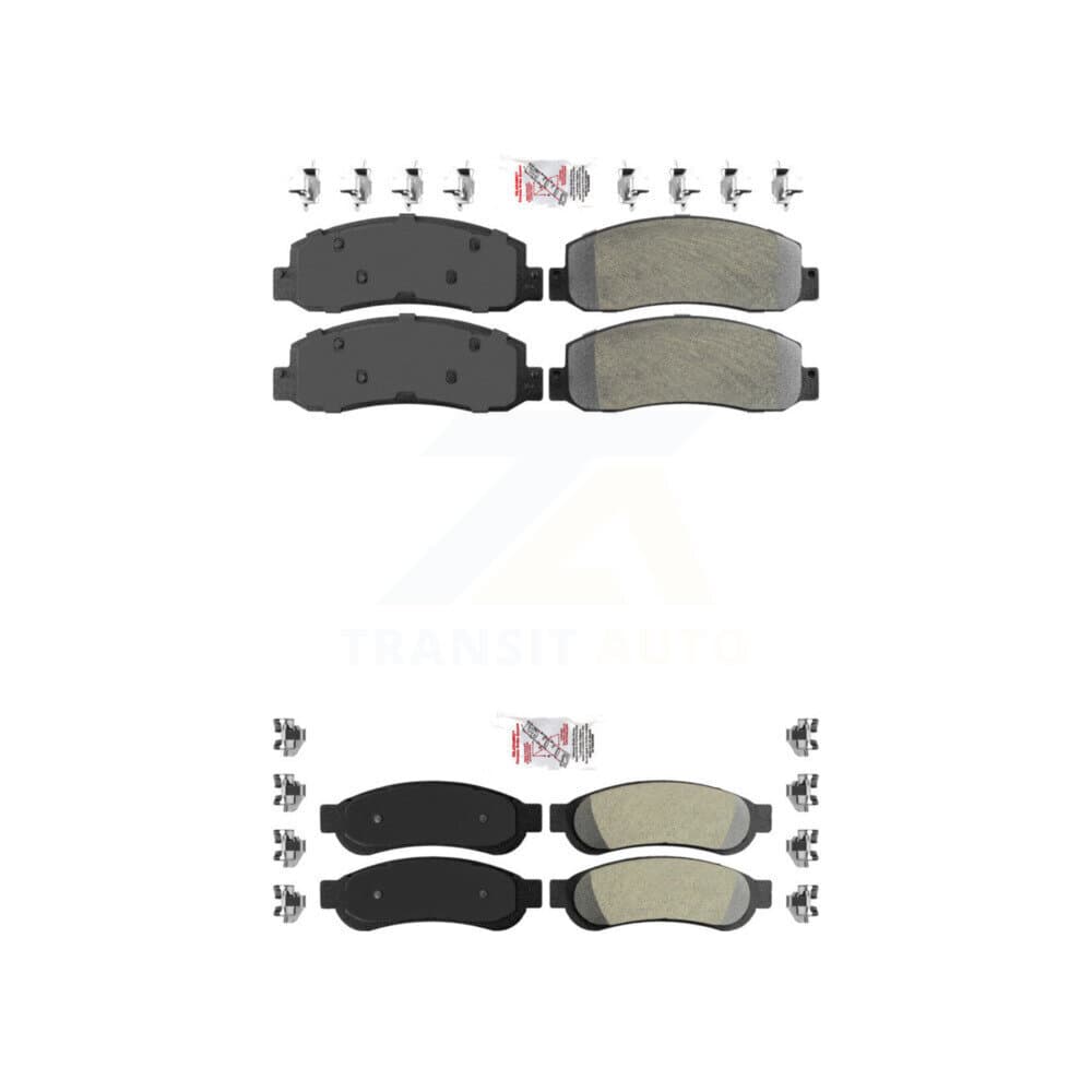 AmeriBRAKES - KNF-100820 - Front and Rear Disc Brake Pad Kits image 1