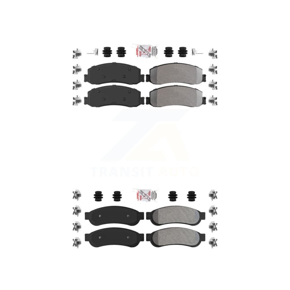 AmeriBRAKES - KNF-100827 - Front and Rear Disc Brake Pad Kits image 1