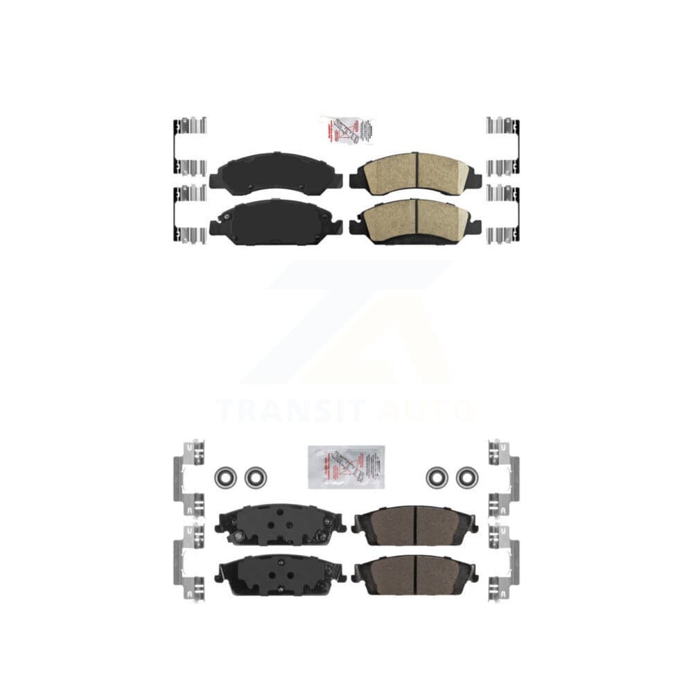 AmeriBRAKES - KNF-100859 - Front and Rear Disc Brake Pad Kits image 1