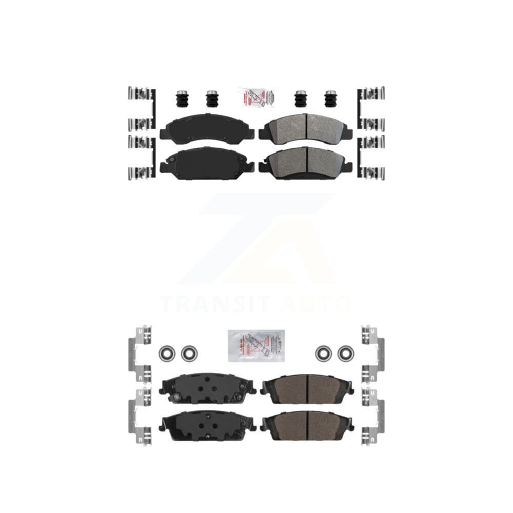 AmeriBRAKES - KNF-100860 - Front and Rear Disc Brake Pad Kits image 1