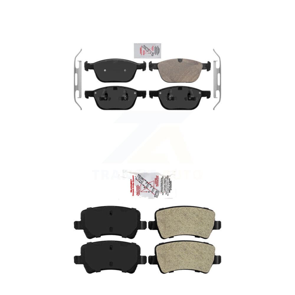 AmeriBRAKES - KNF-100861 - Front and Rear Disc Brake Pad Kits image 1