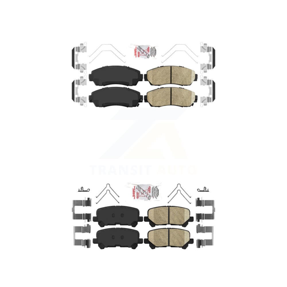 AmeriBRAKES - KNF-100873 - Front and Rear Disc Brake Pad Kits image 1