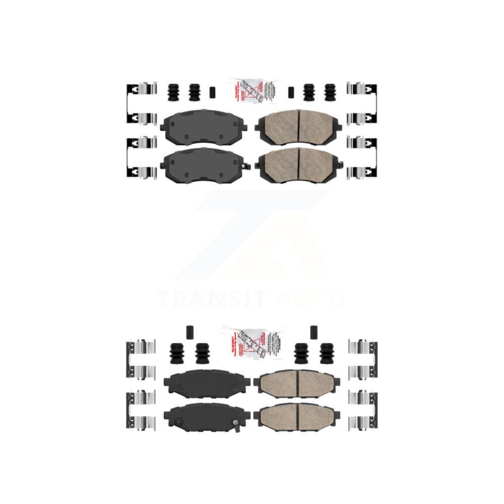 AmeriBRAKES - KNF-100900 - Front and Rear Disc Brake Pad Kits image 1