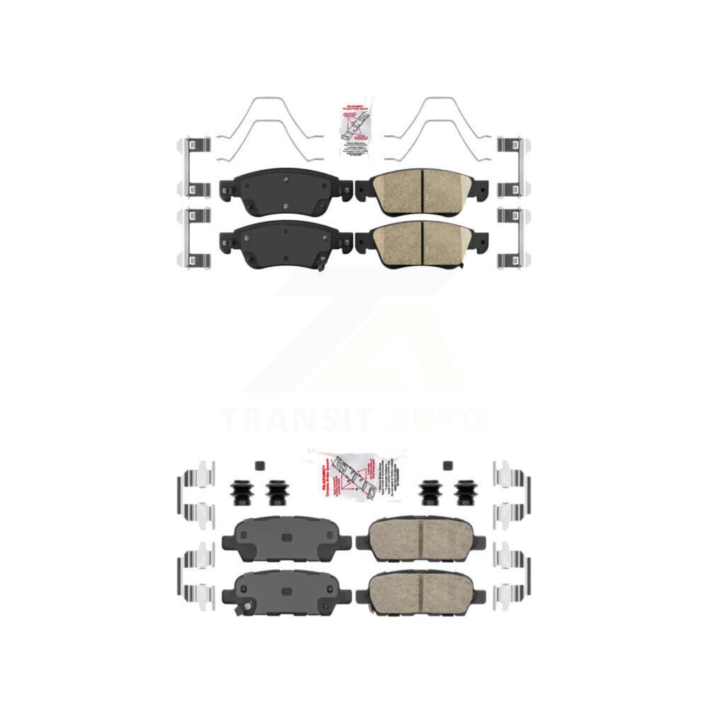 AmeriBRAKES - KNF-100911 - Front and Rear Disc Brake Pad Kits image 1